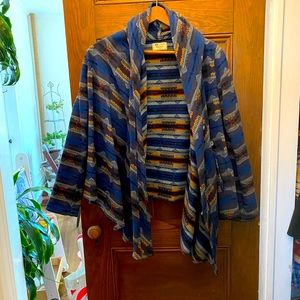 Levi x Pendleton wool wrap coat